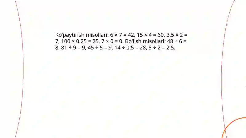 Hisoblashga oid misollar 4