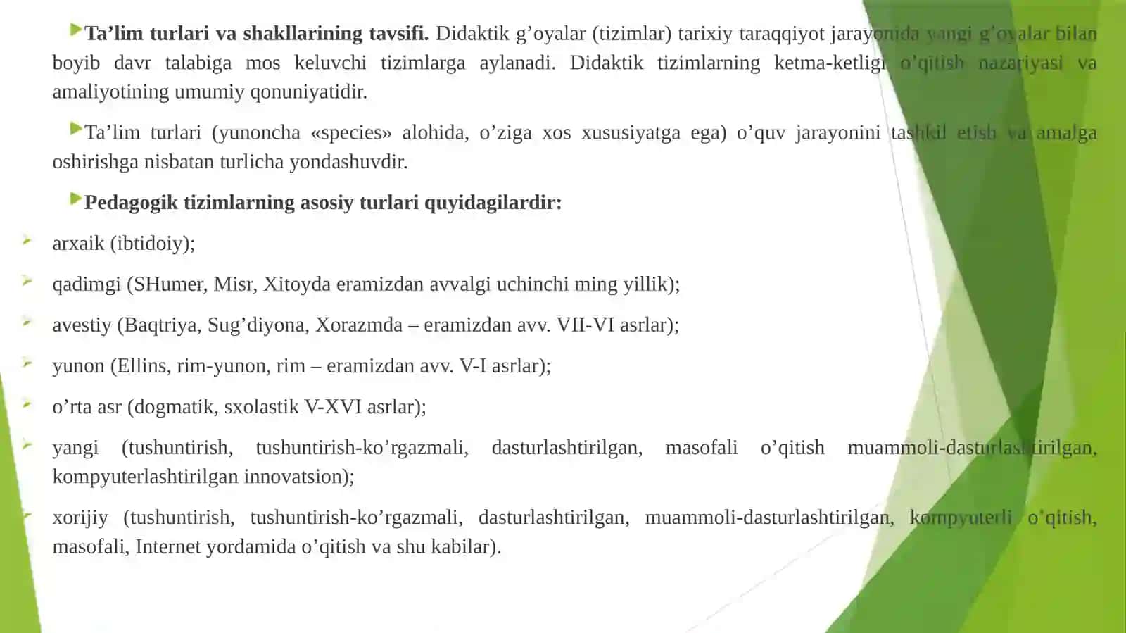 Ta’limning tashkiliy shakllari va metodlari 4