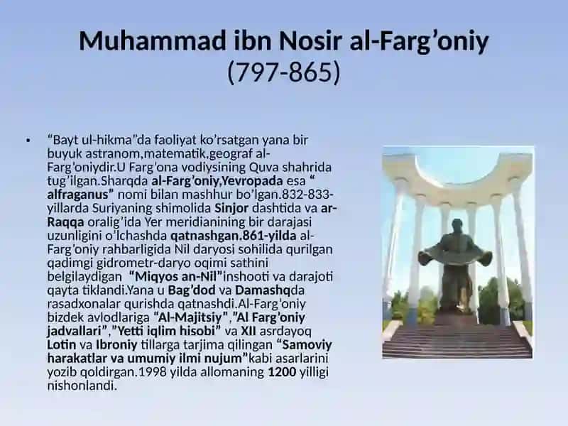 IX-XII asrlarda O'rta Osiyo xalqlari hayotida yuz bergan uyg'onish (Renessans) davri 4