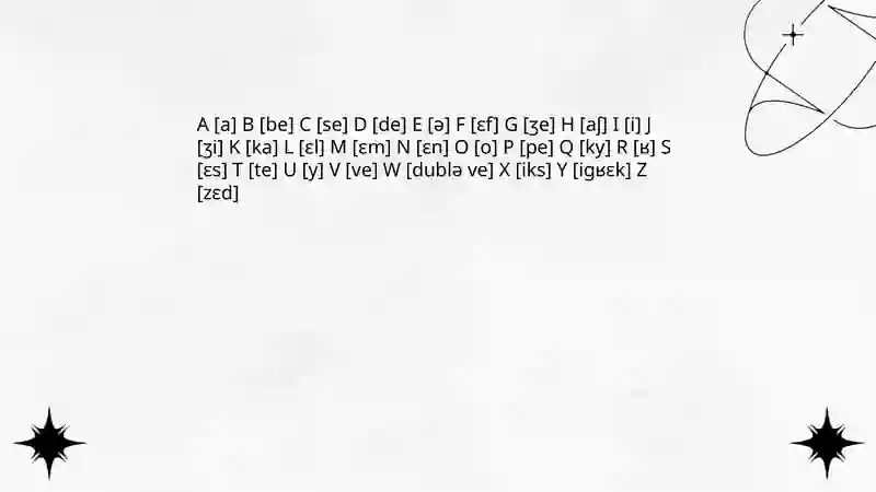 Alphabet français 4