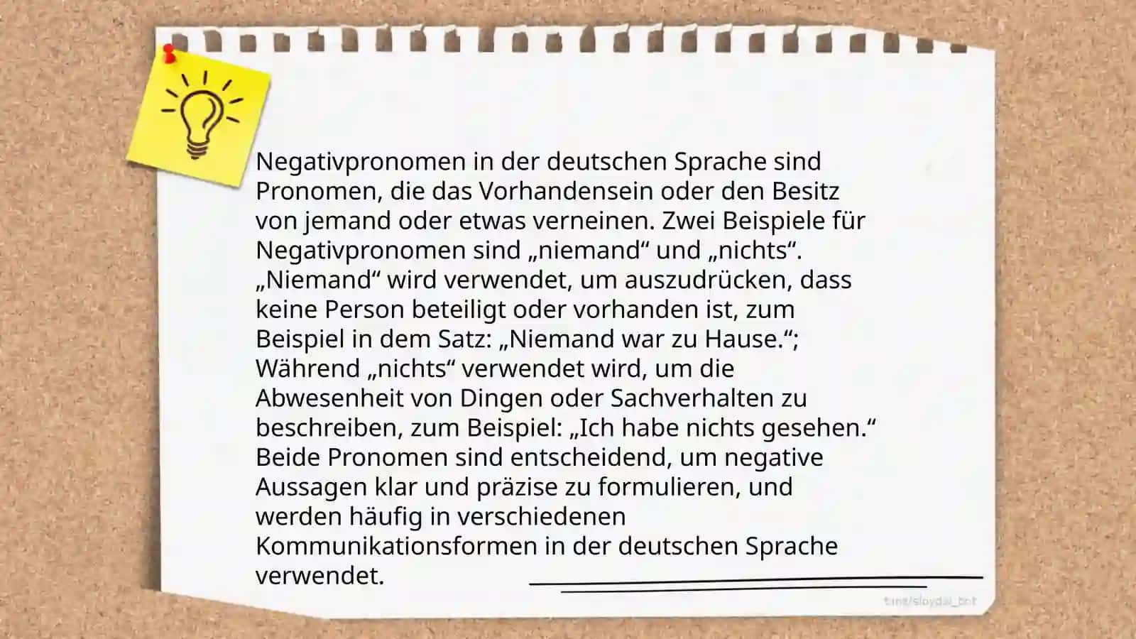Negativpronomen 4