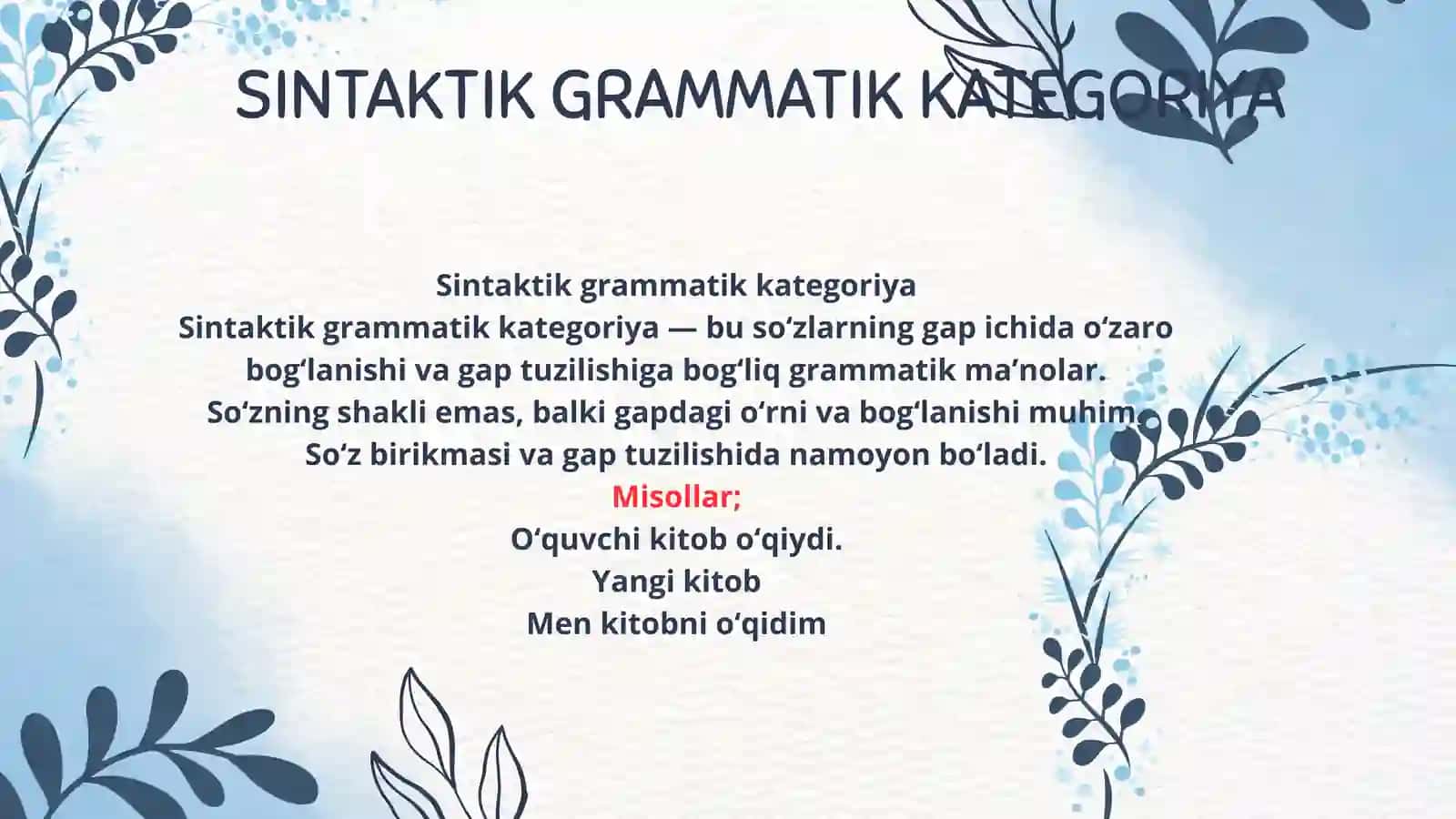 O’zbek tili morfologiyasi 4