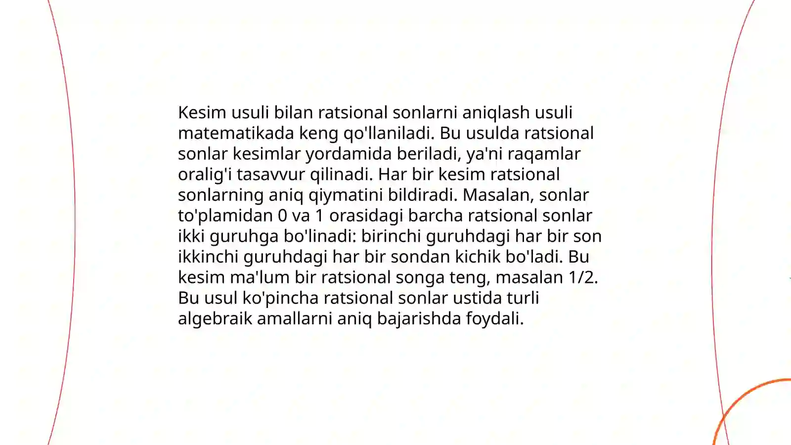 Ratsional sonlar toʻplami 4