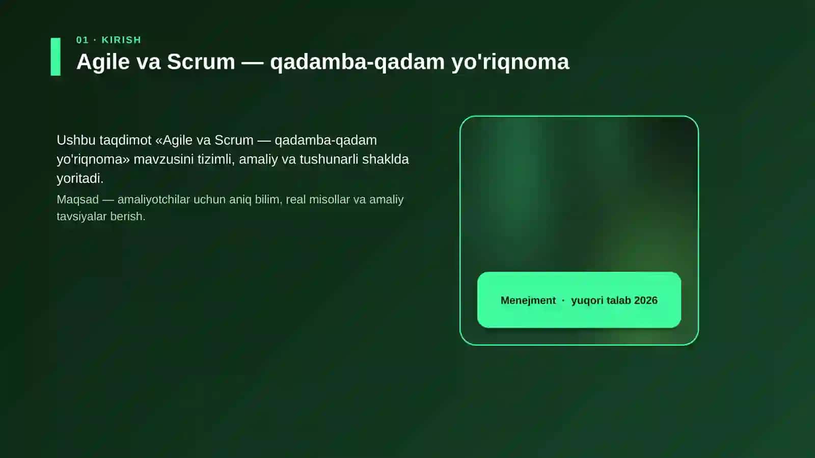 Agile va Scrum — qadamba-qadam yo'riqnoma 4