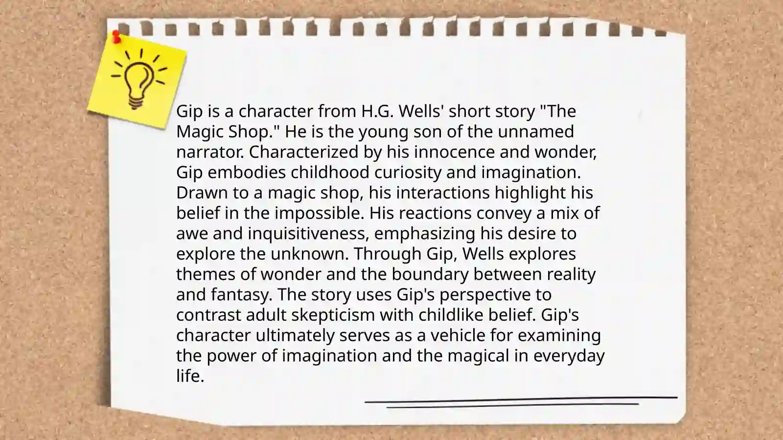Magic Shop by H.G.Wells Analysis 4
