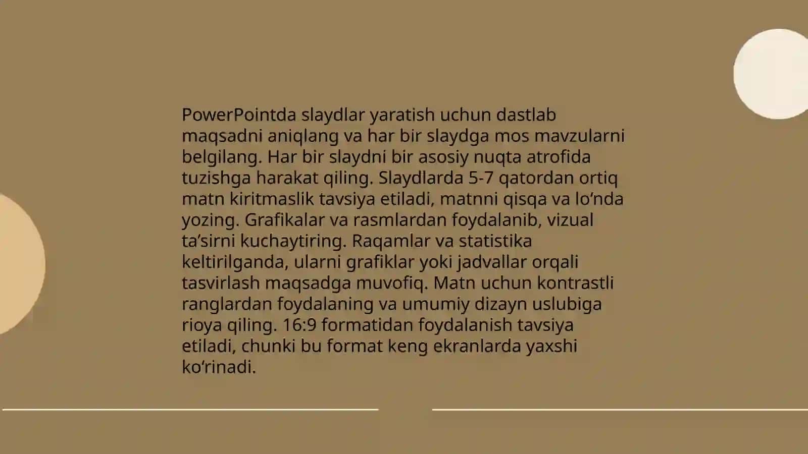 Microsoft Powerpoint dasturida taqdimotlar yaratish 4