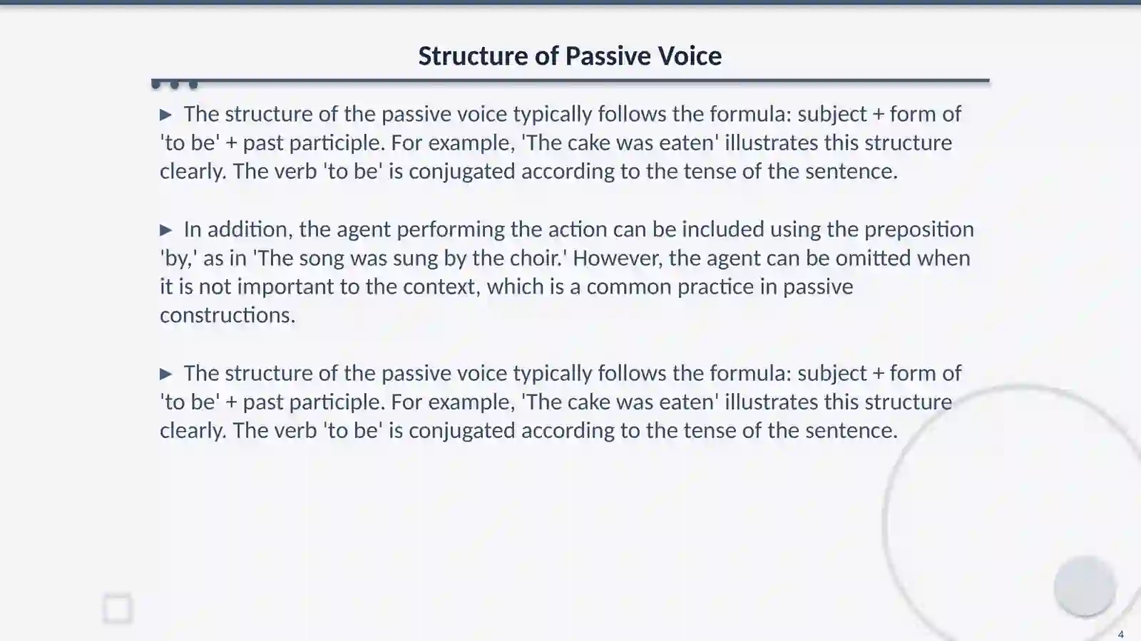 Passive voise 4
