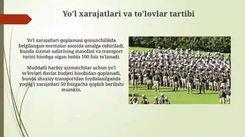 Muddatli harbiy xizmatga chaqirilganlar uchun transport ta'minoti 4