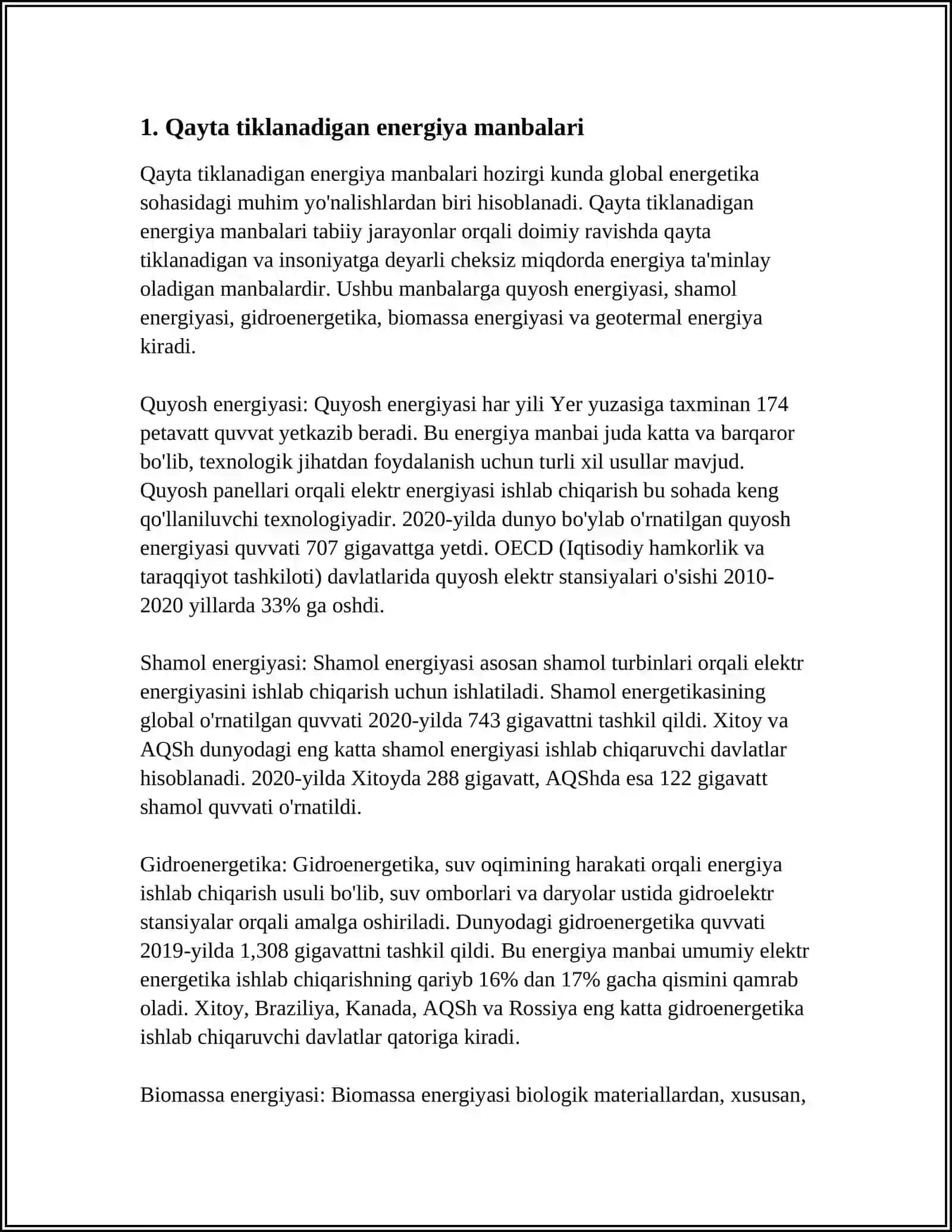 MDH MAMLAKATLARIDA "YASHIL IQTISODIYOT" NI RIVOJLANTIRISH STRATEGIYASINING USTIVOR YOʻNALISHLARI 4