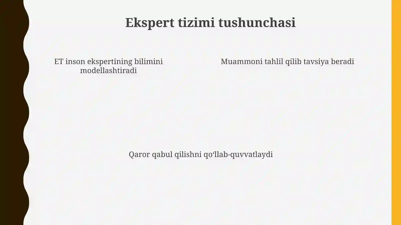 Eksperttizimlari(ET) 4