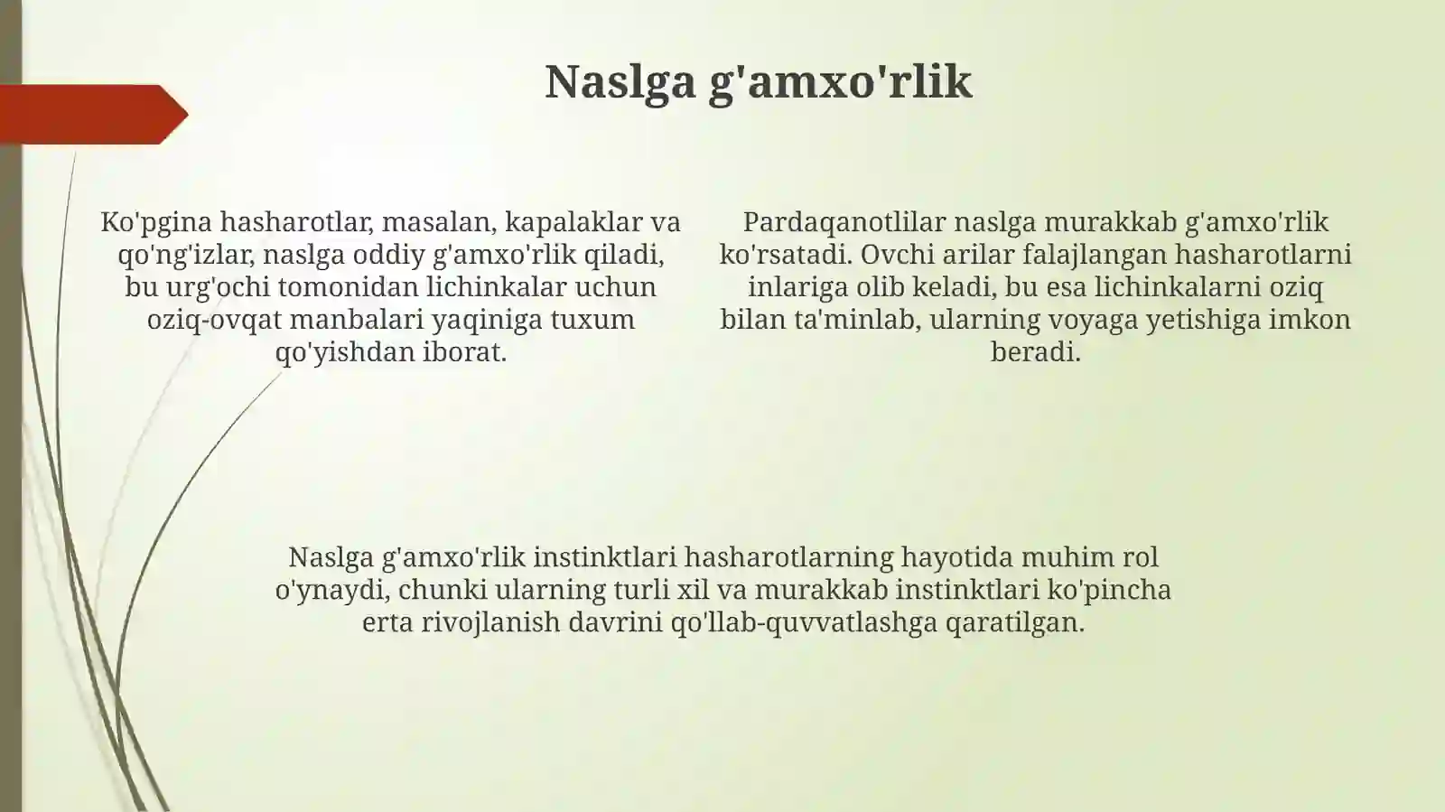 Hasharotlar sinfi vakillarining etologik xususiyatlarini aniqlash 4