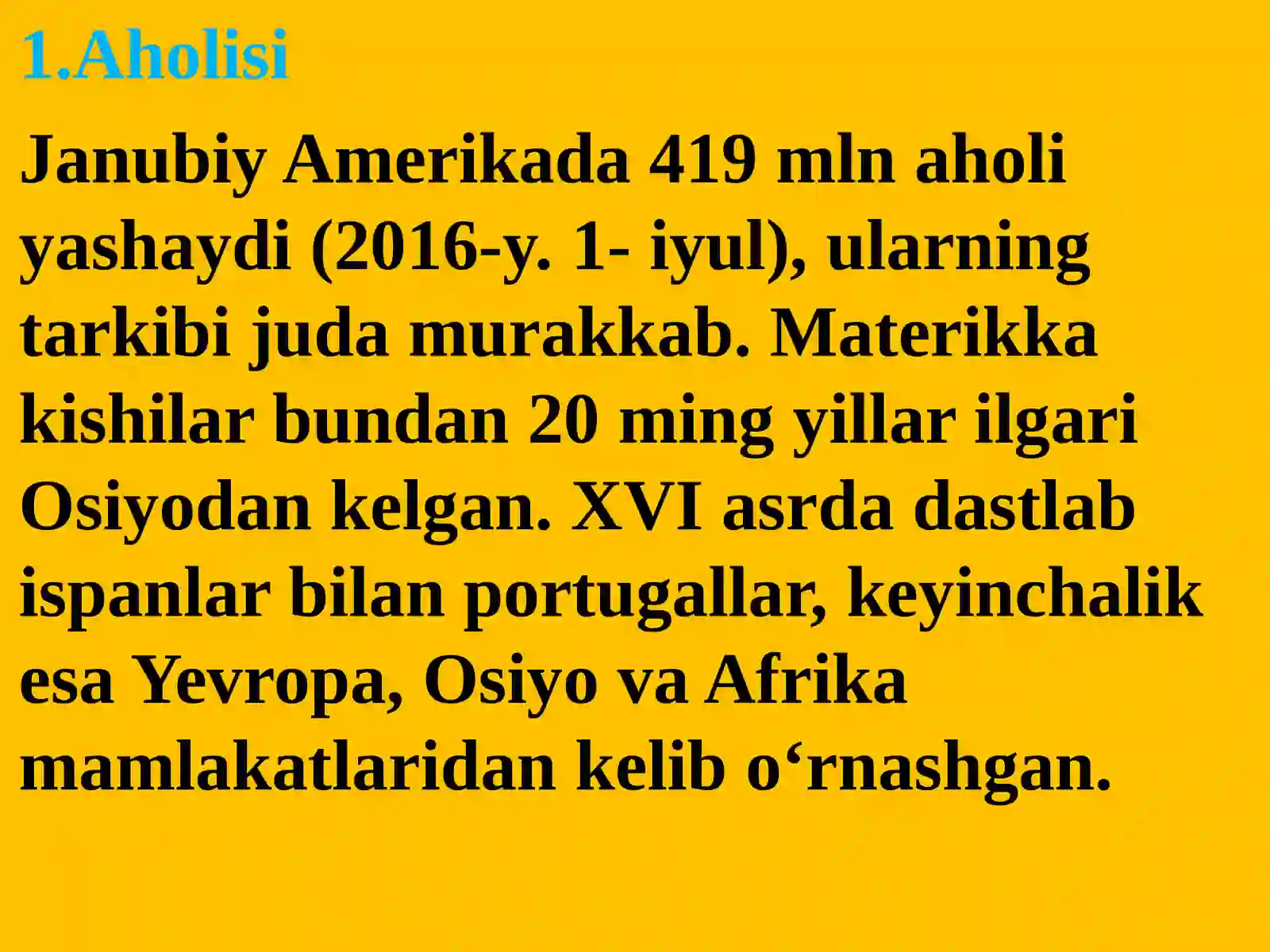 Janubiy Amerika aholisi 4