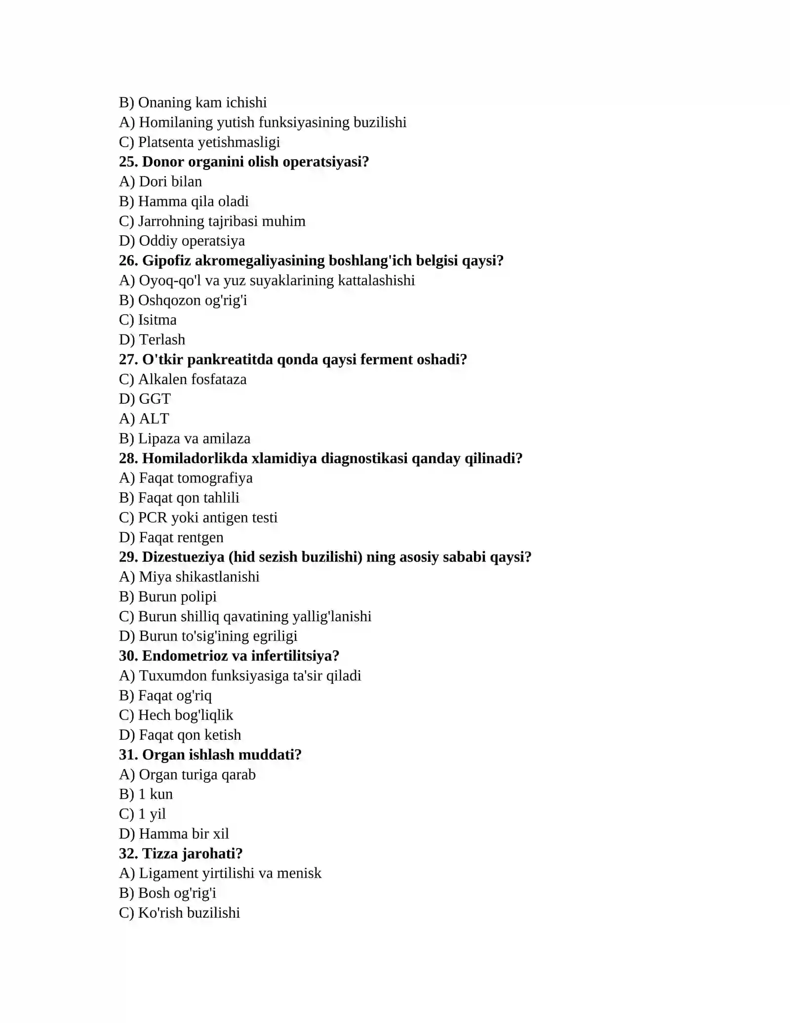 Klinik farmakologiya testlari 4