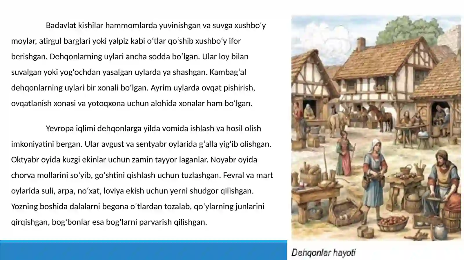O‘rta asrlar Yevropa aholisining kundalik hayoti 4