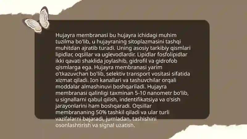 Hujayra biologiyasi 4