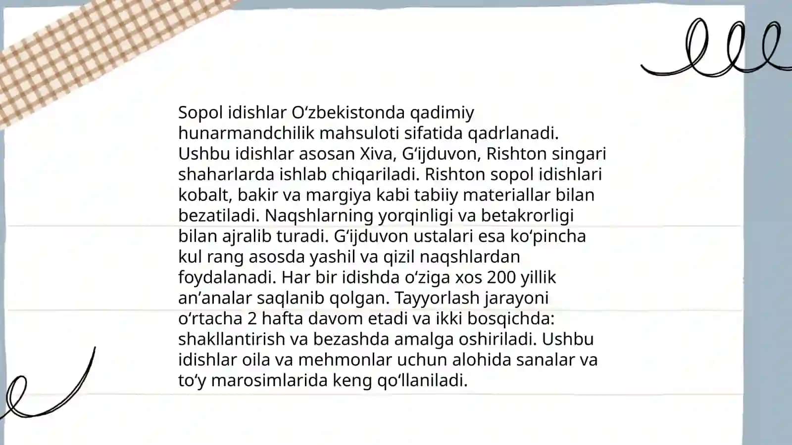 Idishlar. Milliy naqshlar 4
