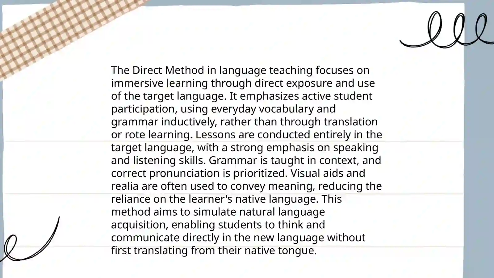 The direct method 4