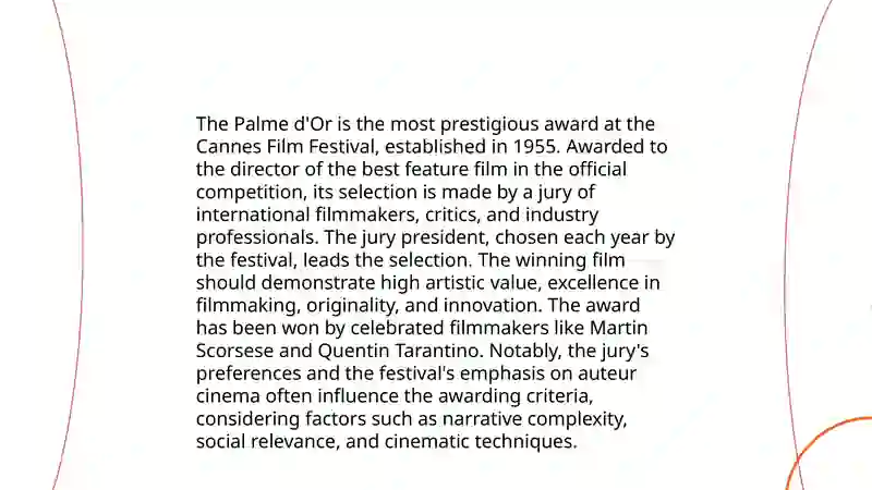 The Palme d'Or 4