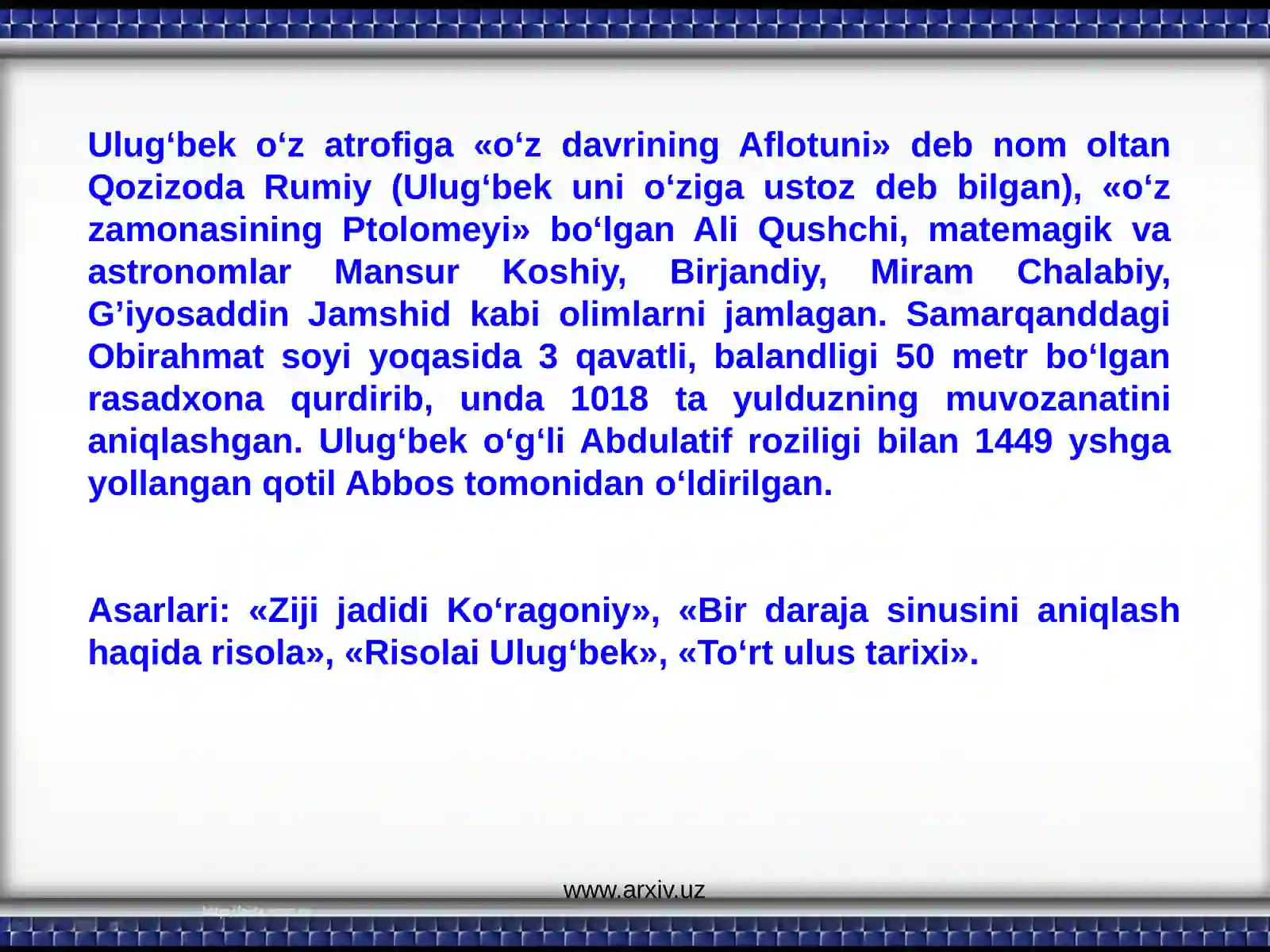 "O’zbekistonning eng yangi tarixi" 4