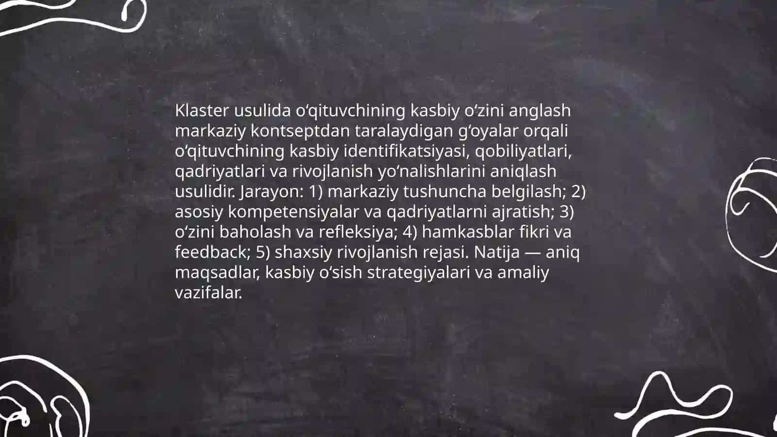 O‘qituvchining kasbiy o‘zini anglash va o‘zini rivojlantirish strategiyalari 4