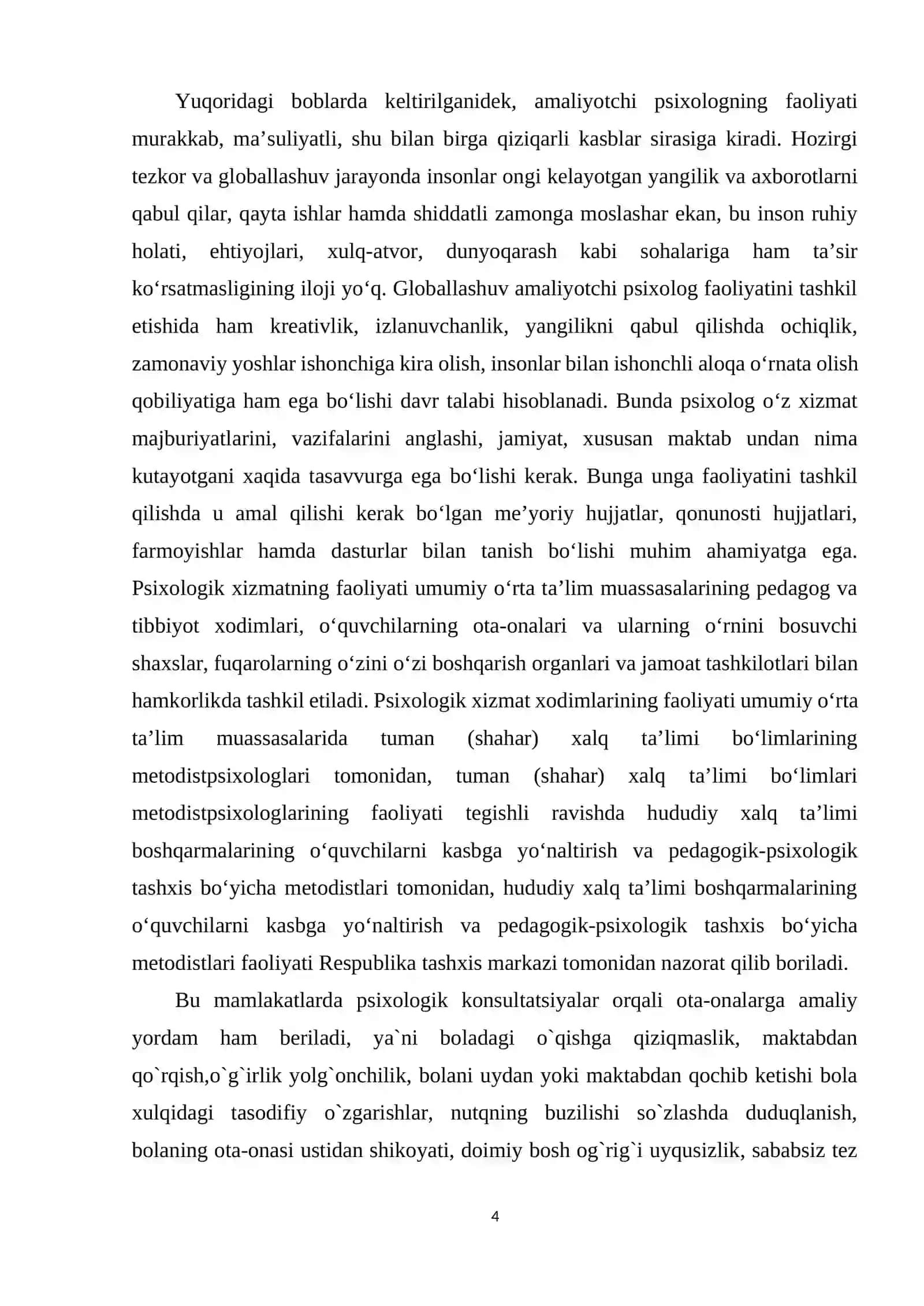 O‘zbekistonda psixologik xizmatning rivojlanishi 4