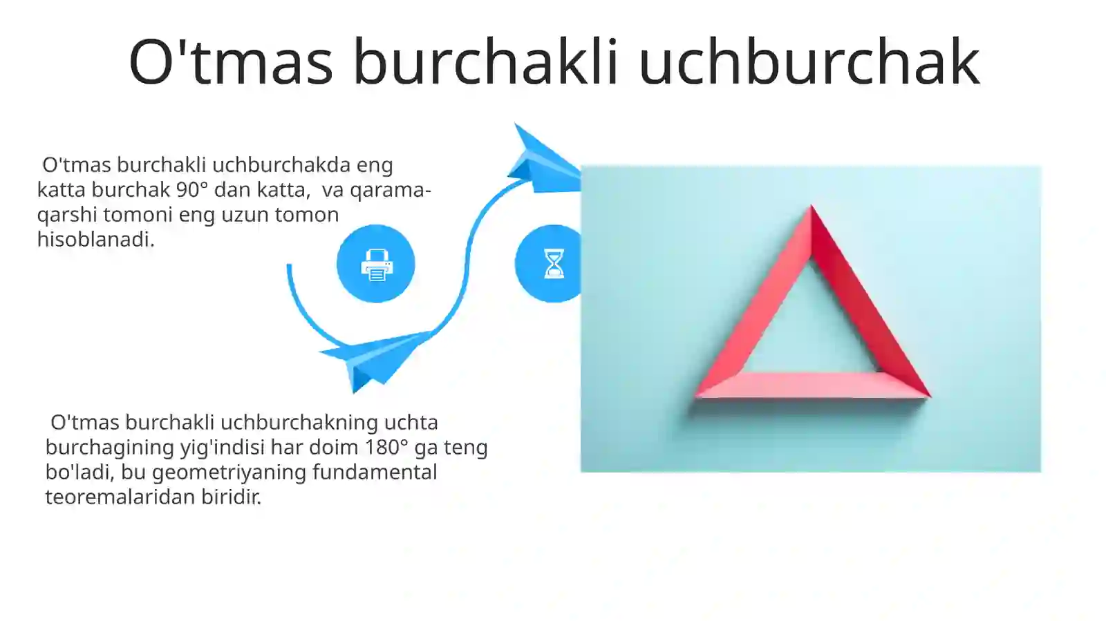Uchburchakning burchaklari 4