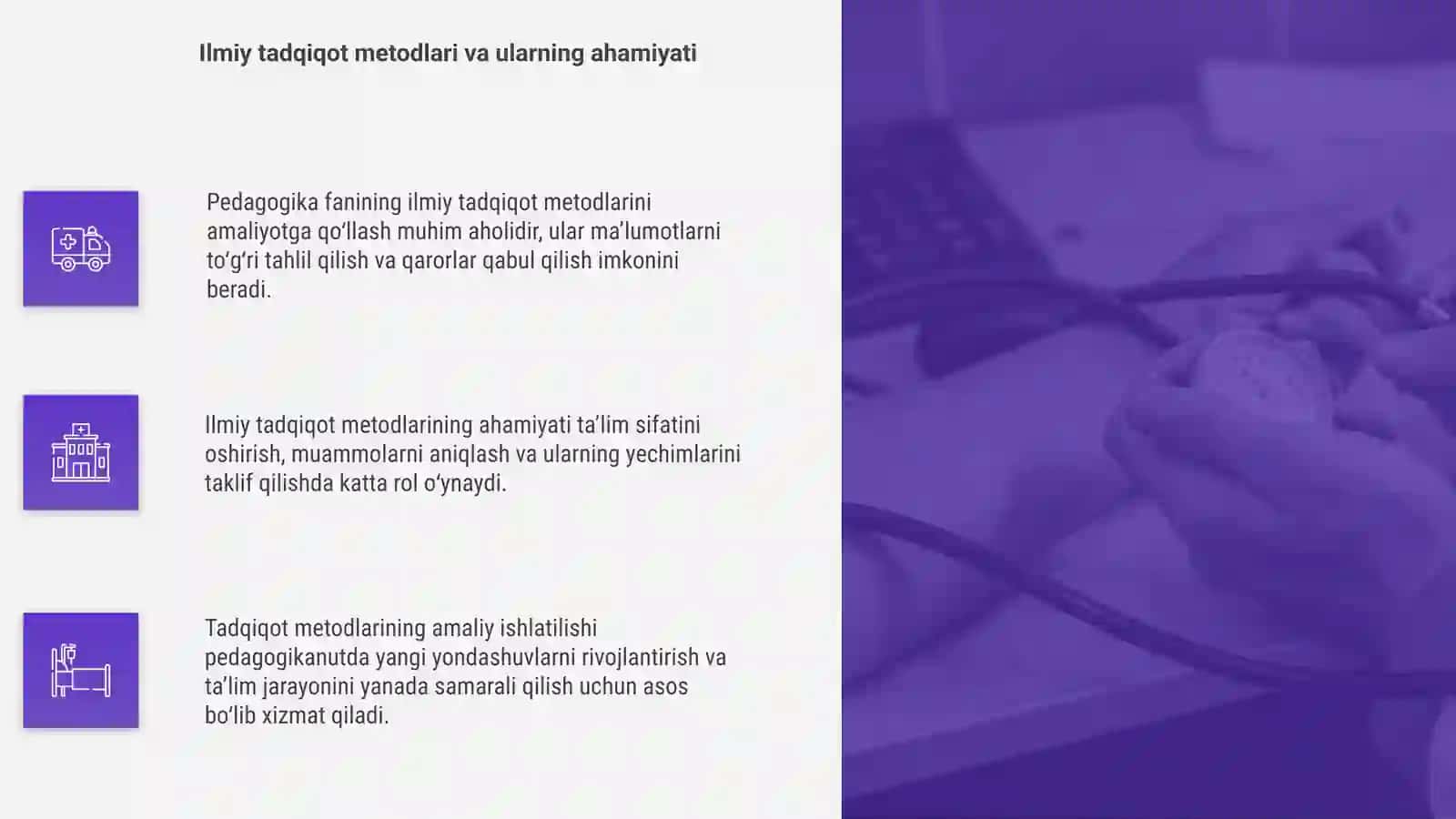Pedagogika fanining ilmiy tadqiqot metodlarni amaliyotga tatbiq etish 4