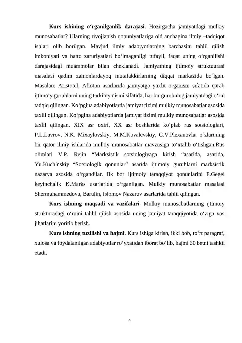 Fuqarolik huquqi obyektlari Kurs ishi 4