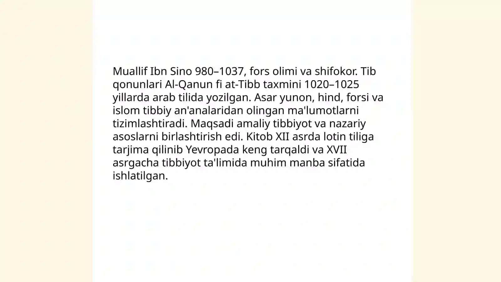 Tib qonunlari 1-kitob haqida umumiy tushuncha 4
