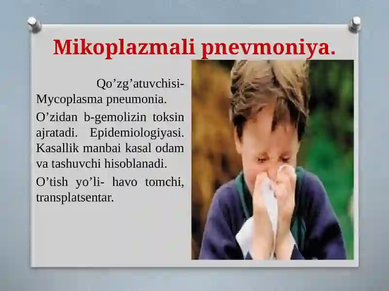 Pnevmoniya. Atipik pnevmoniyalar 4