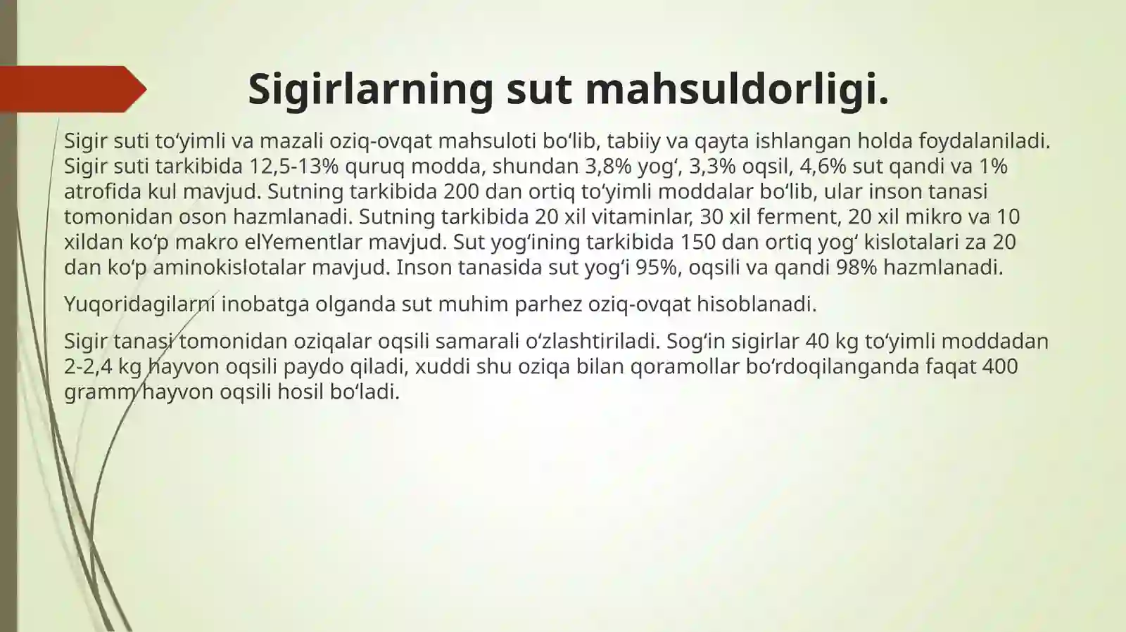 Qoramolchilik 4