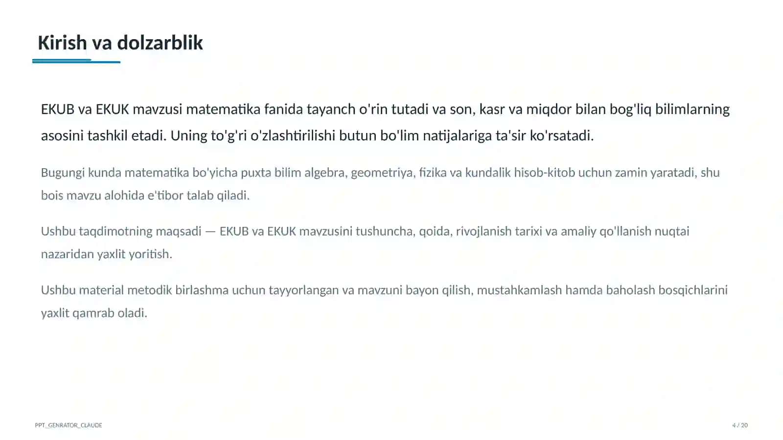 EKUB va EKUK (5-sinf) 4