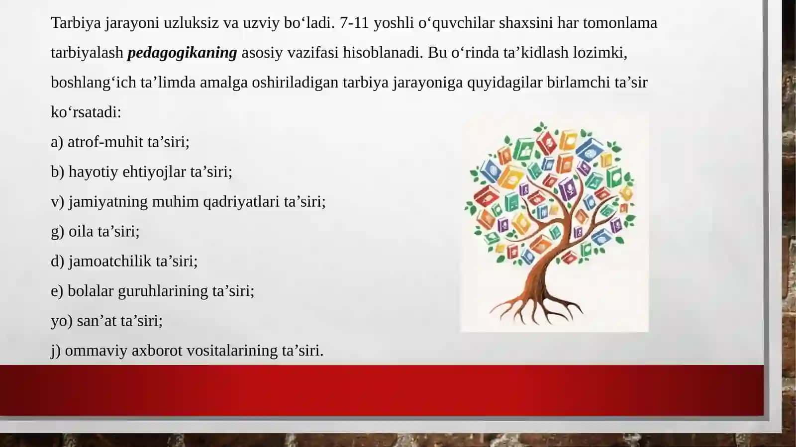 Boshlang‘ichta’limdatarbiyapedagogiKjarayonsifatida 4