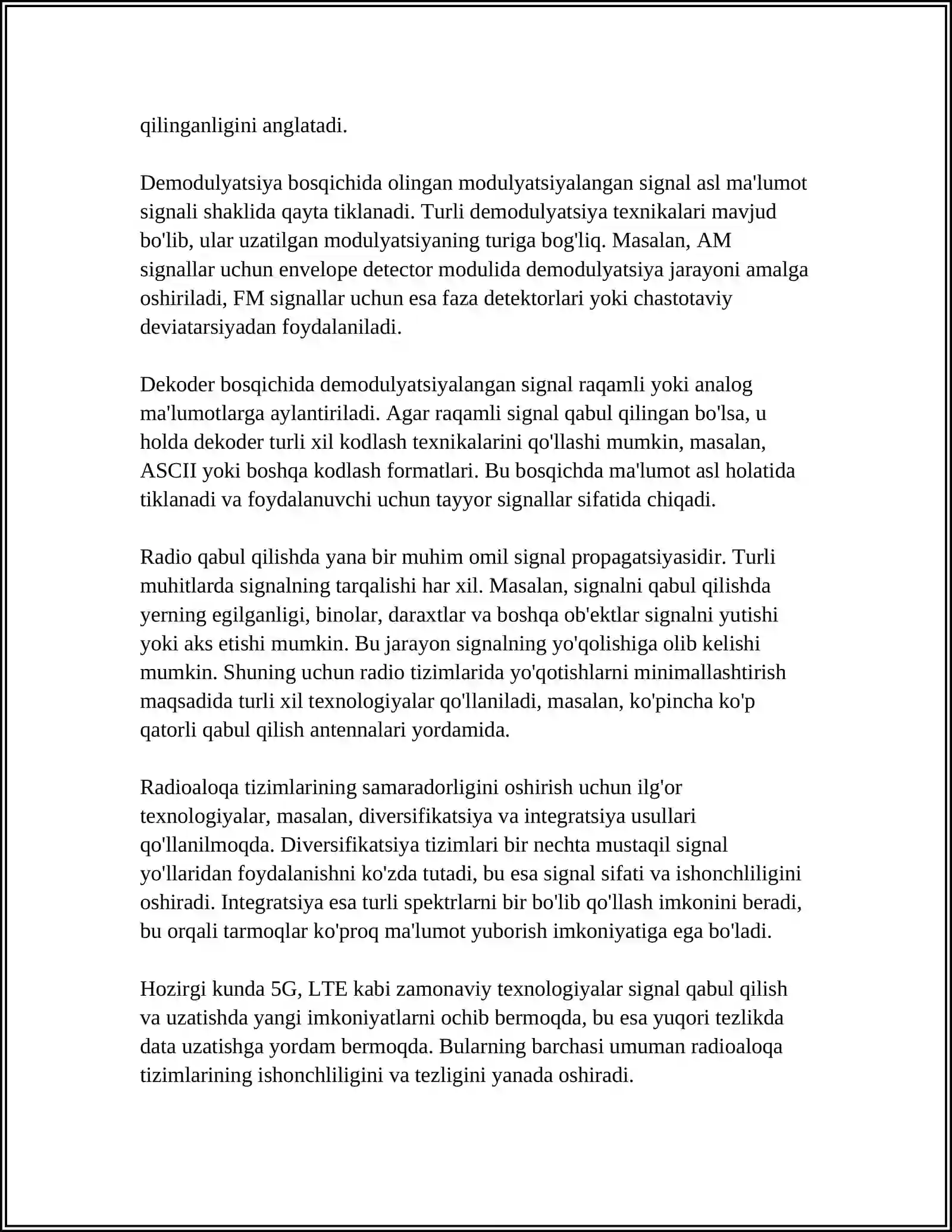 RADIOALOQA TIZIMLARINING QABUL QILISH QURILMALARI 4