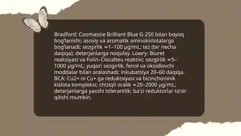 Oqsillar va peptidlarning kimyoviy tarkibini aniqlash tamoyillari 4