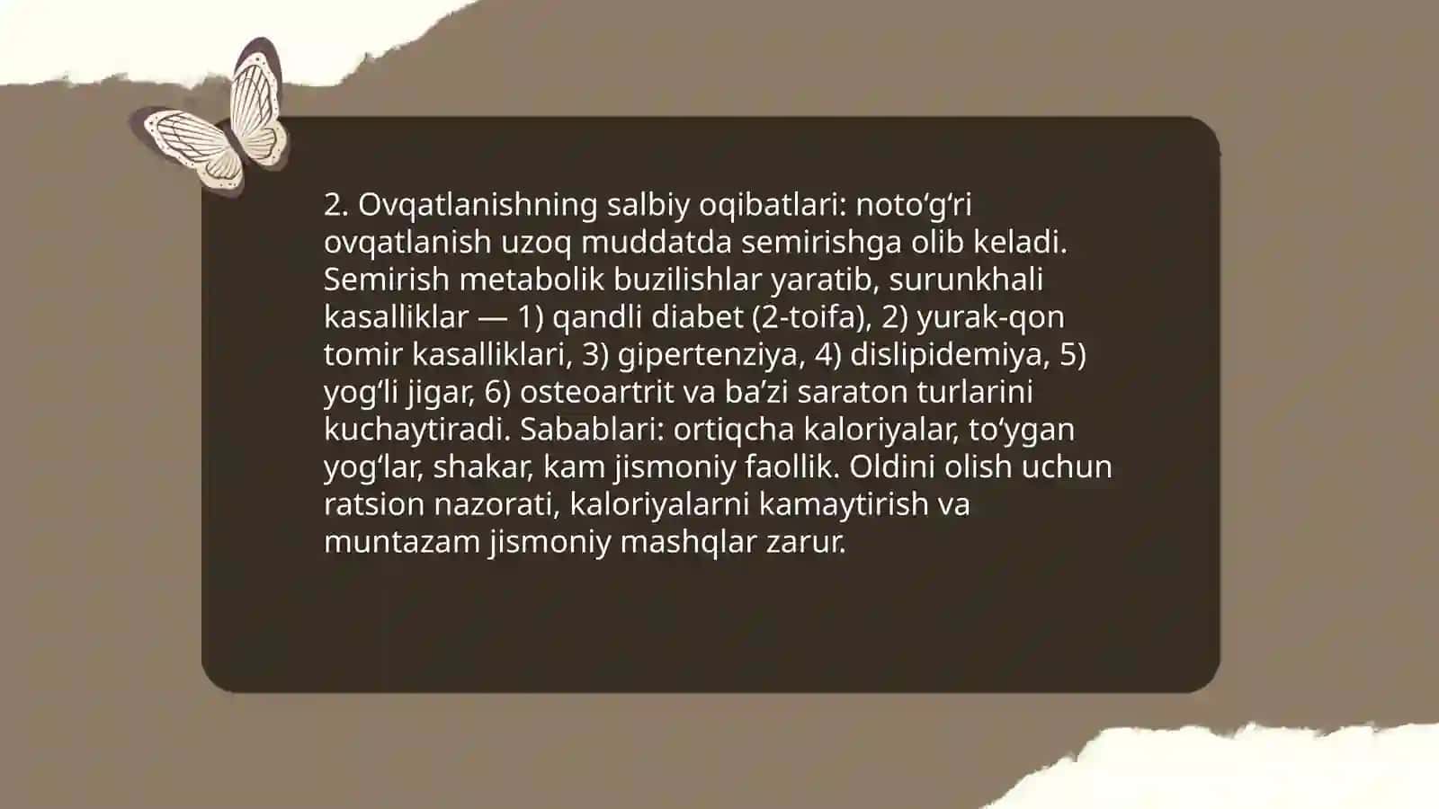 Noto'g'ri ovqatlanish.Oqilona va to'g'ri ovqatlanish 4
