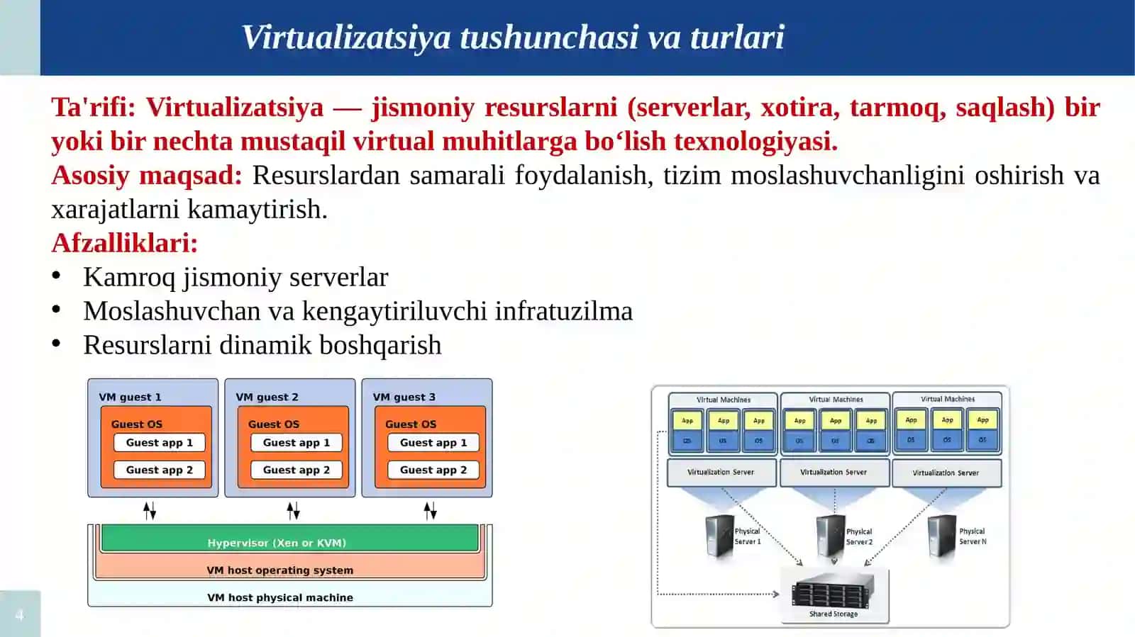 Bulutli hisoblashda virtualizatsiya texnologiyalari 4