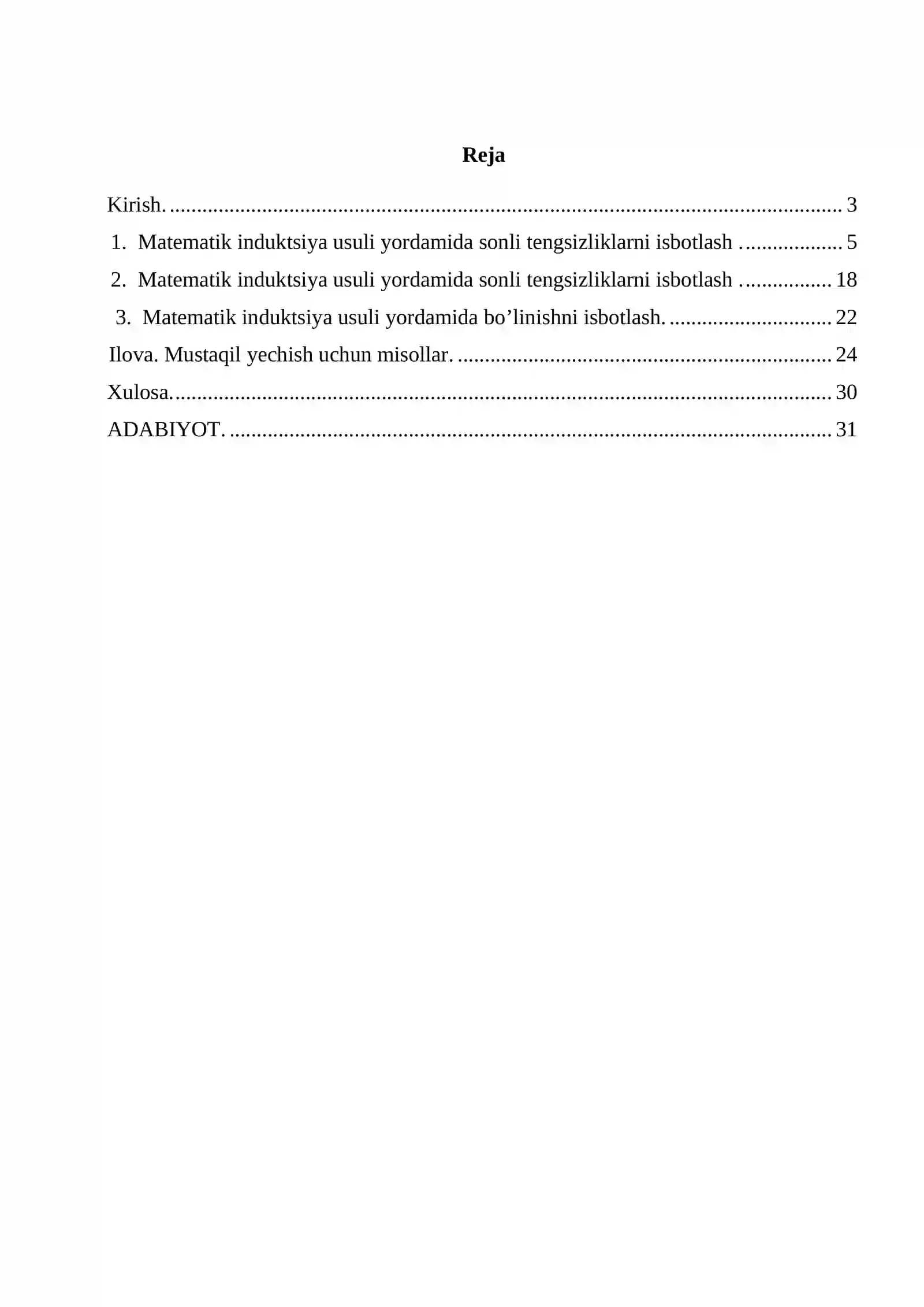 Matematik Induksiya Usuli 4