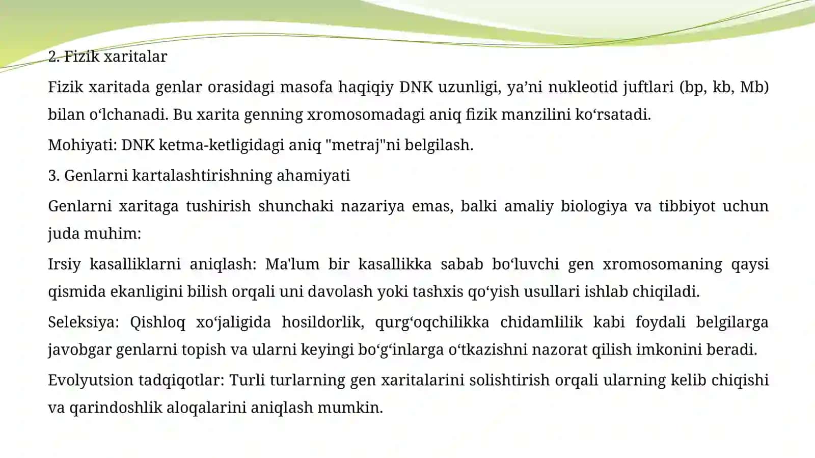 Genlarni kattalashtirish.Molekular markerlar va ularning genlarni kattalashtirishdagi ahamiyati 4