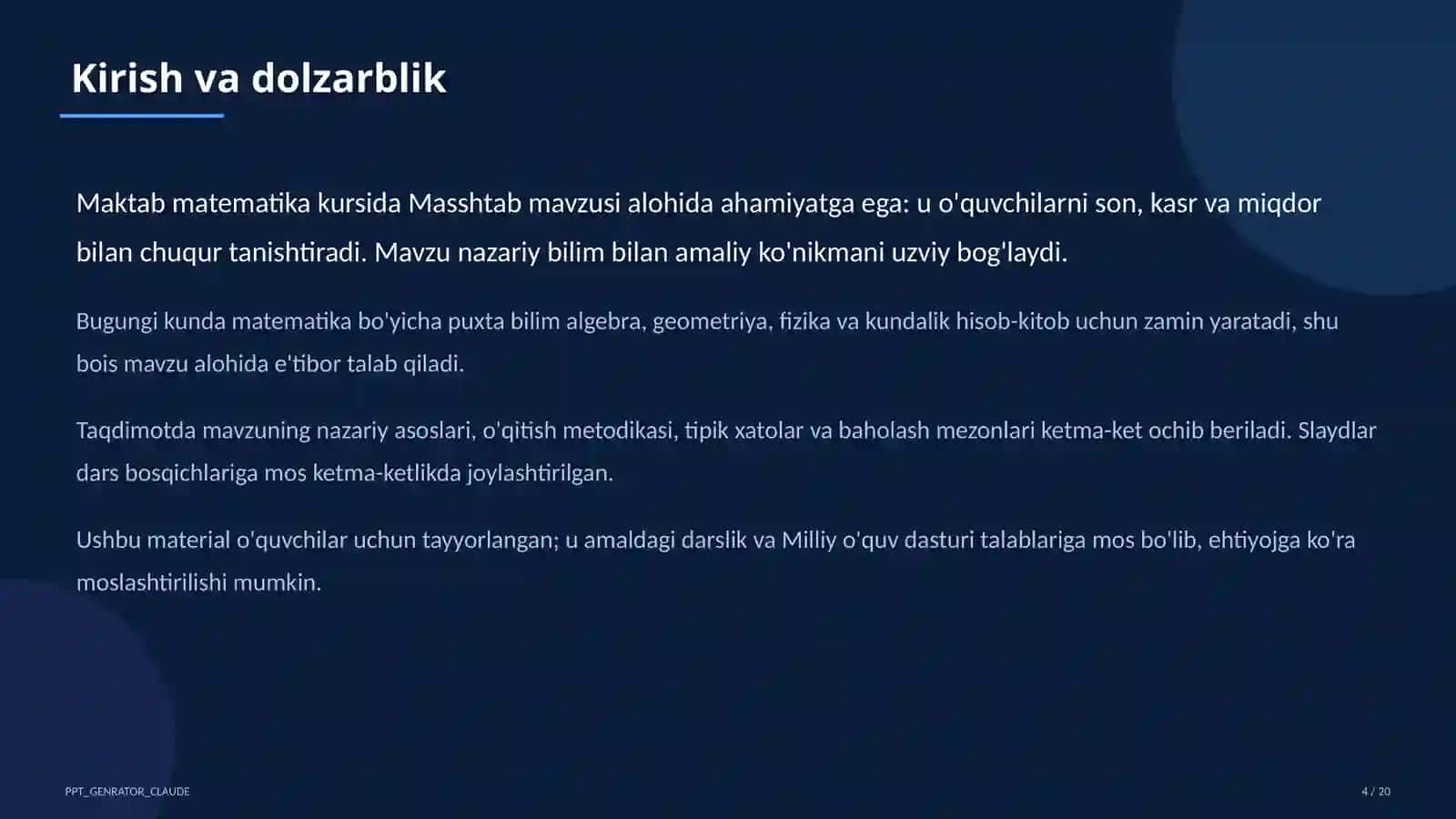 Masshtab (6-sinf) 1