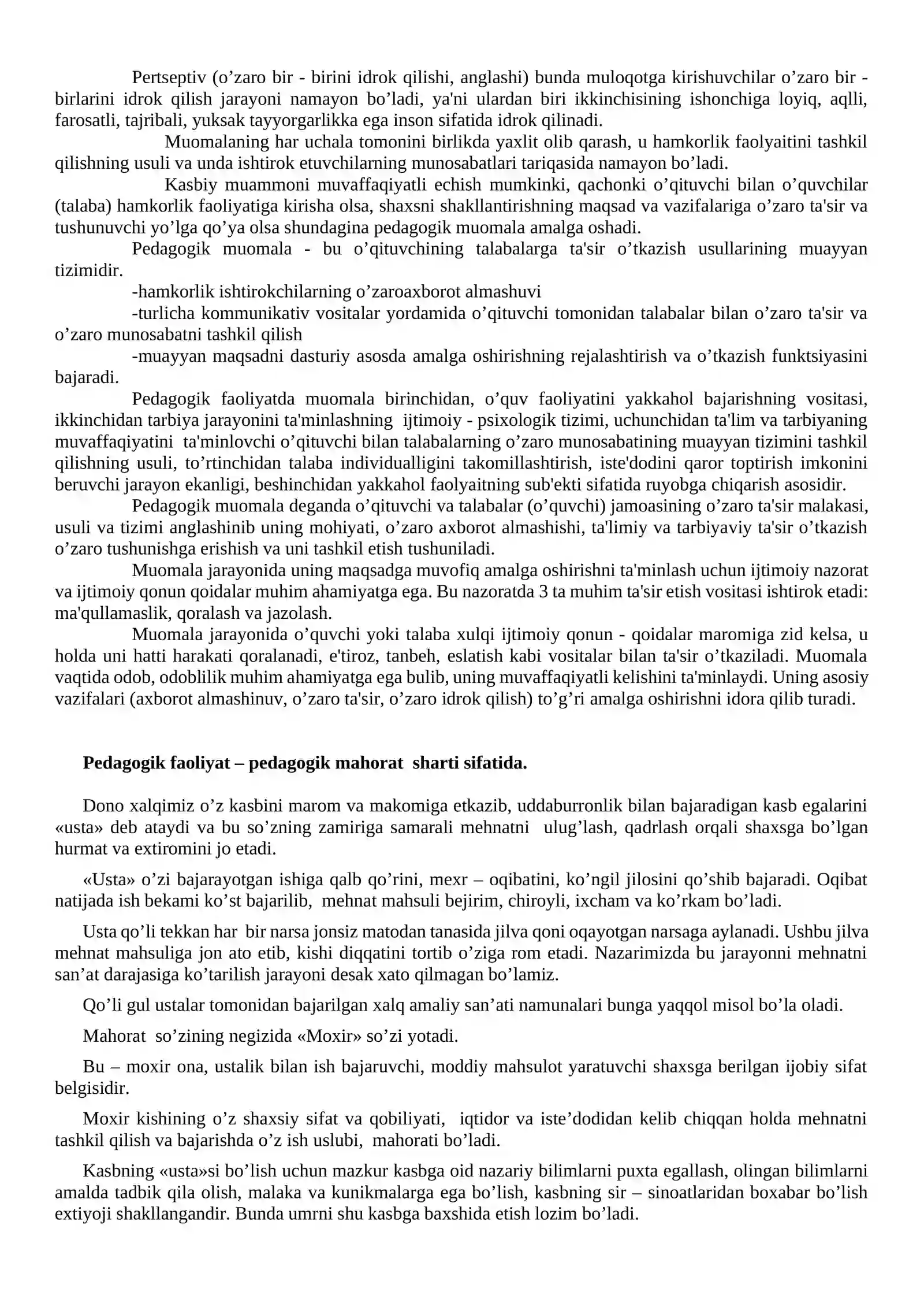 Pedagogik kasbi va uning vazifalari 4