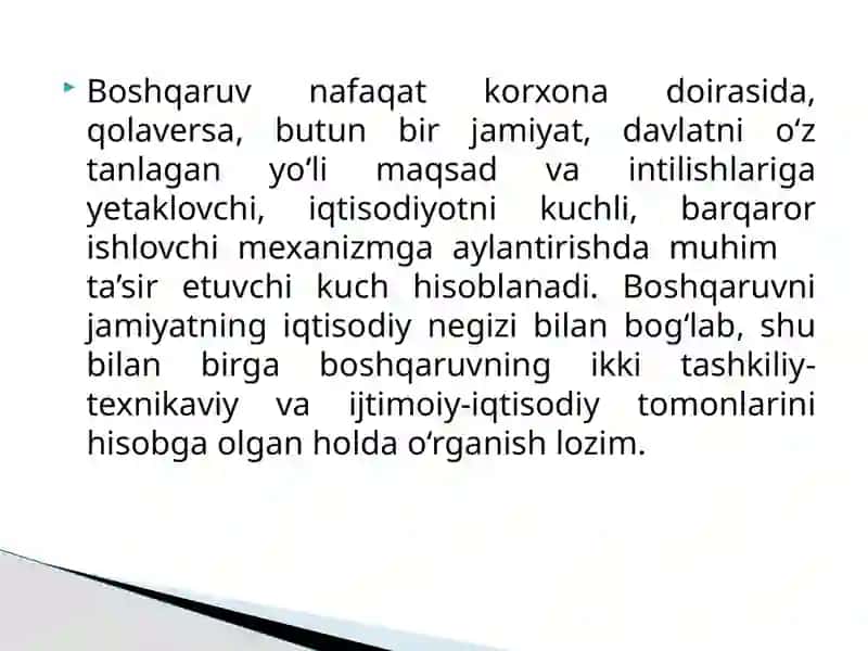 Boshqaruvningmohiyatipredmetivauslublari 4