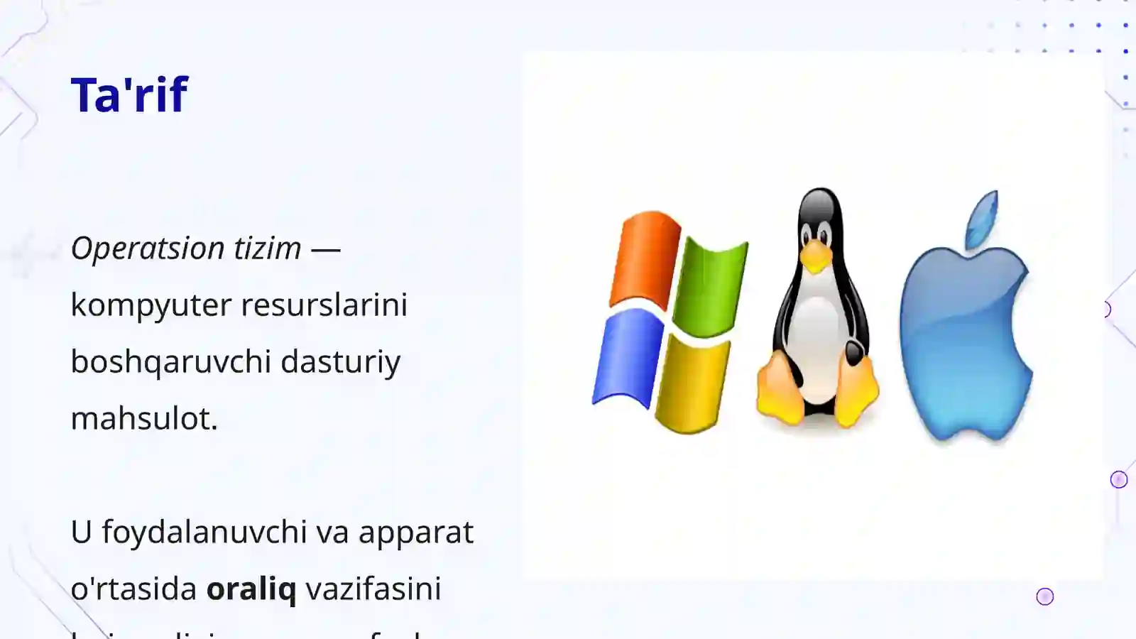 Operatsion tizimlar 4