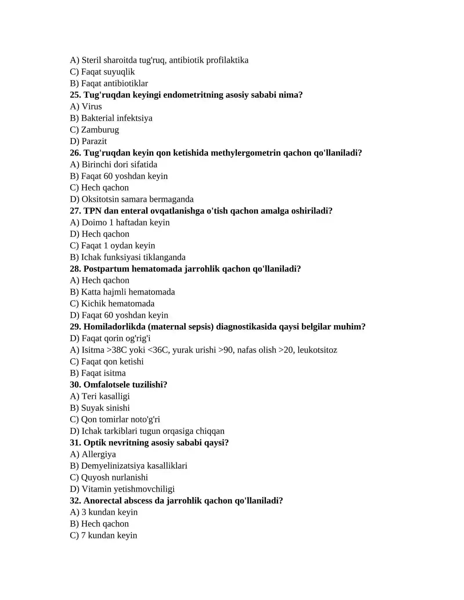 Ordinantura savollari 4