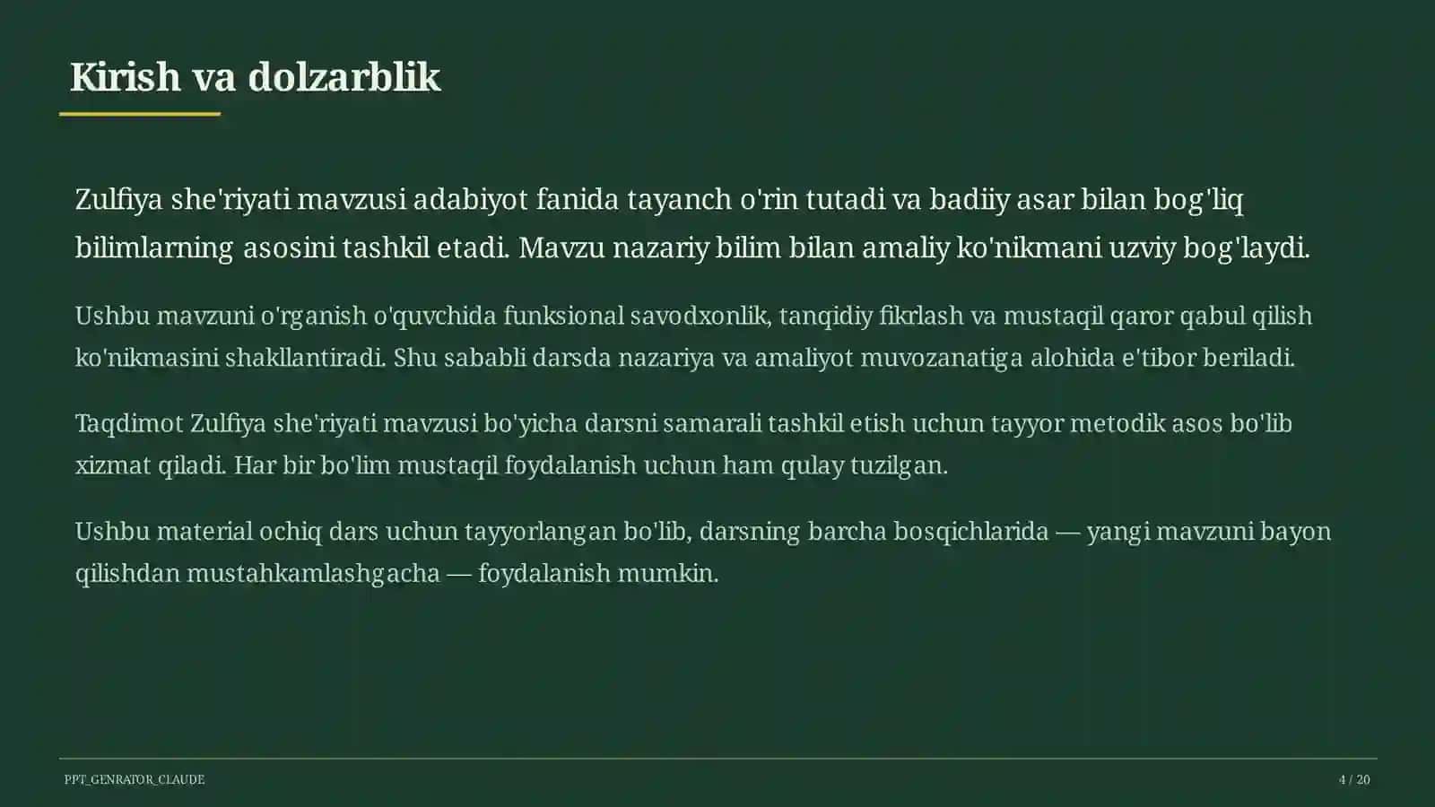 Zulfiya she'riyati (6-sinf) 4