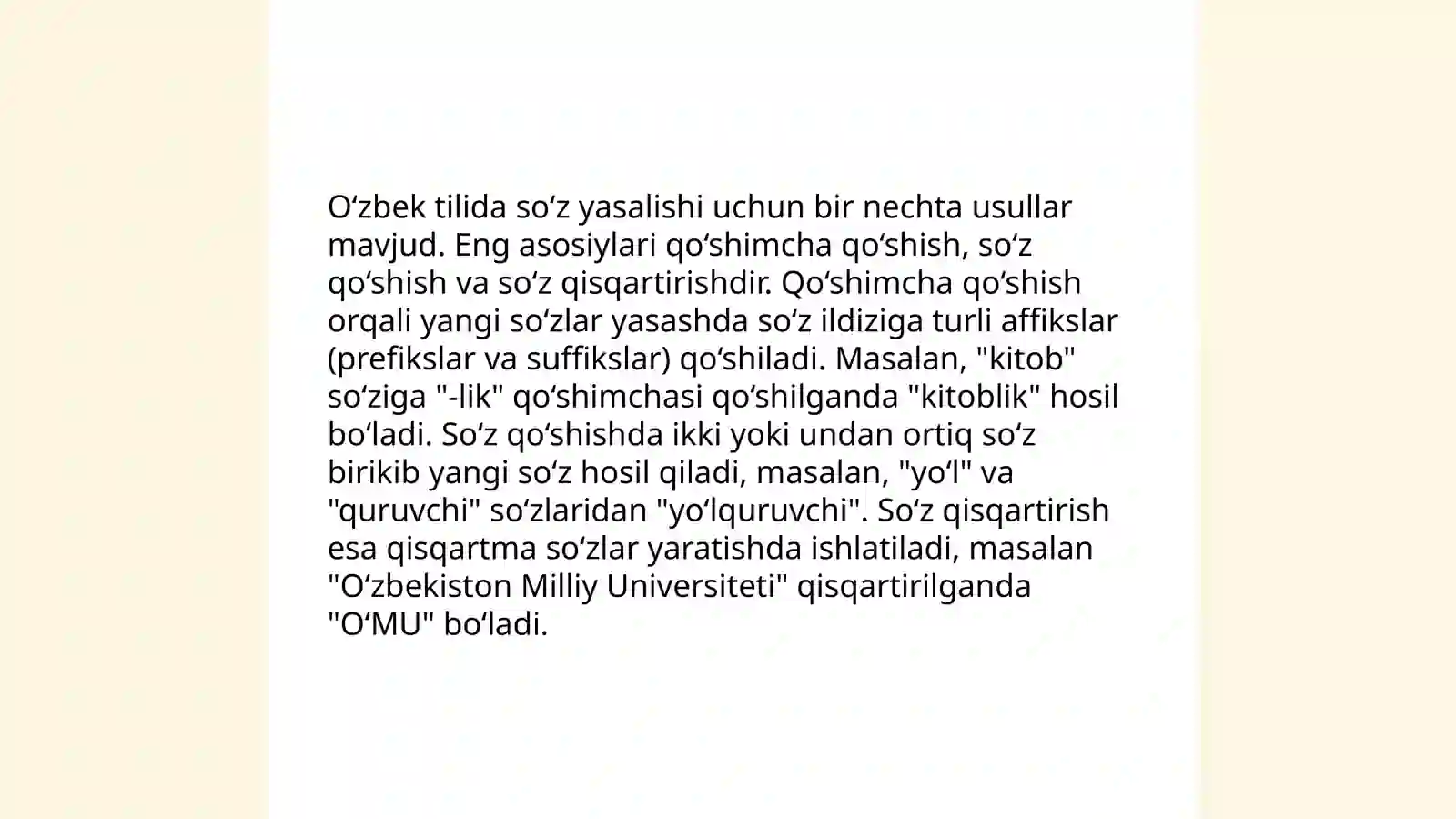 O'zbek tilining boyish manbaalari 4