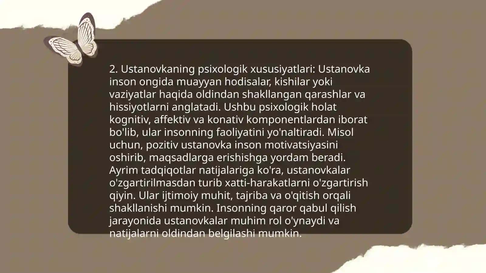 Sotsiyal psixologiyada ustanovka 4