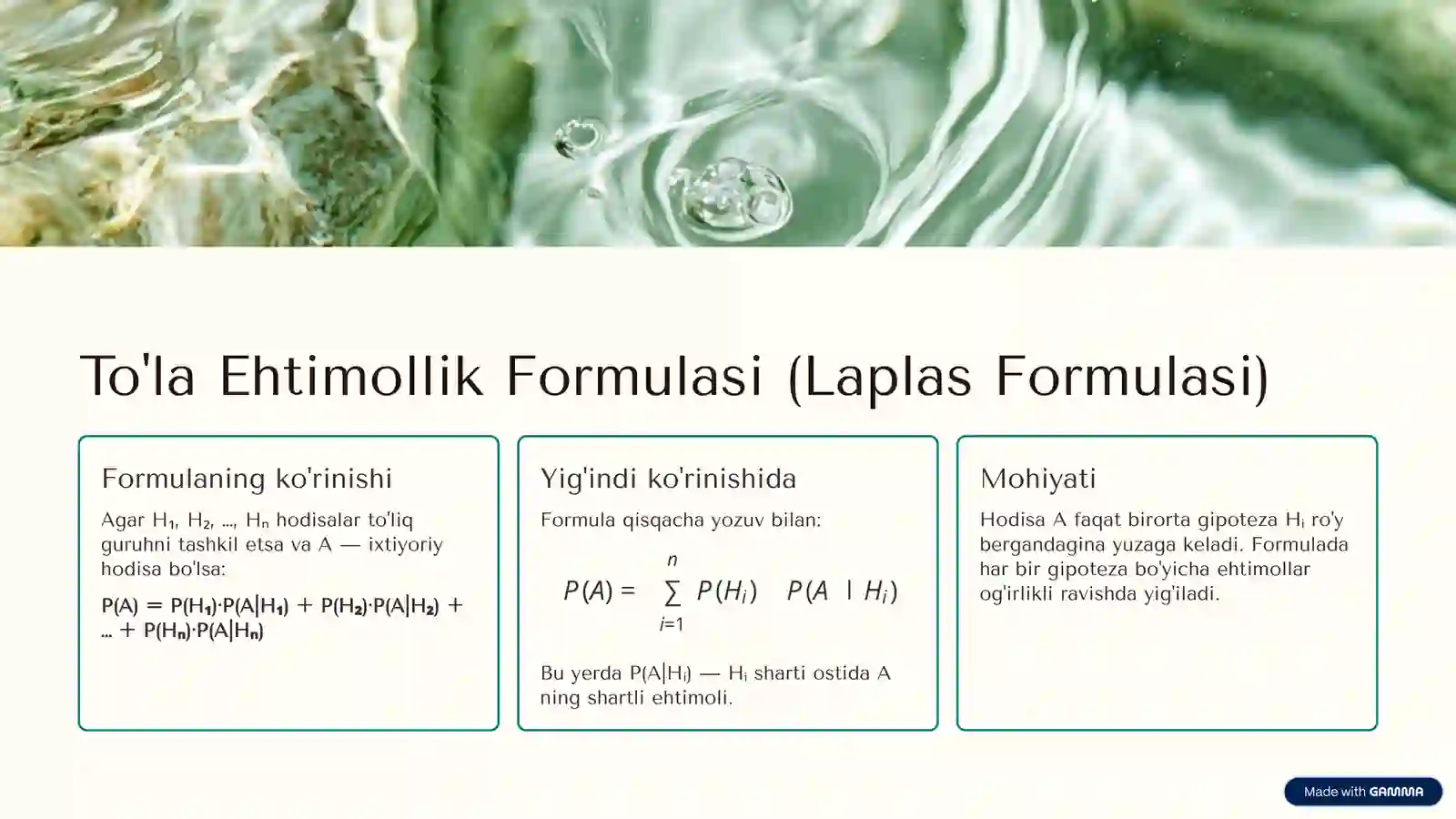 Ehtimollar Nazariyasi 4
