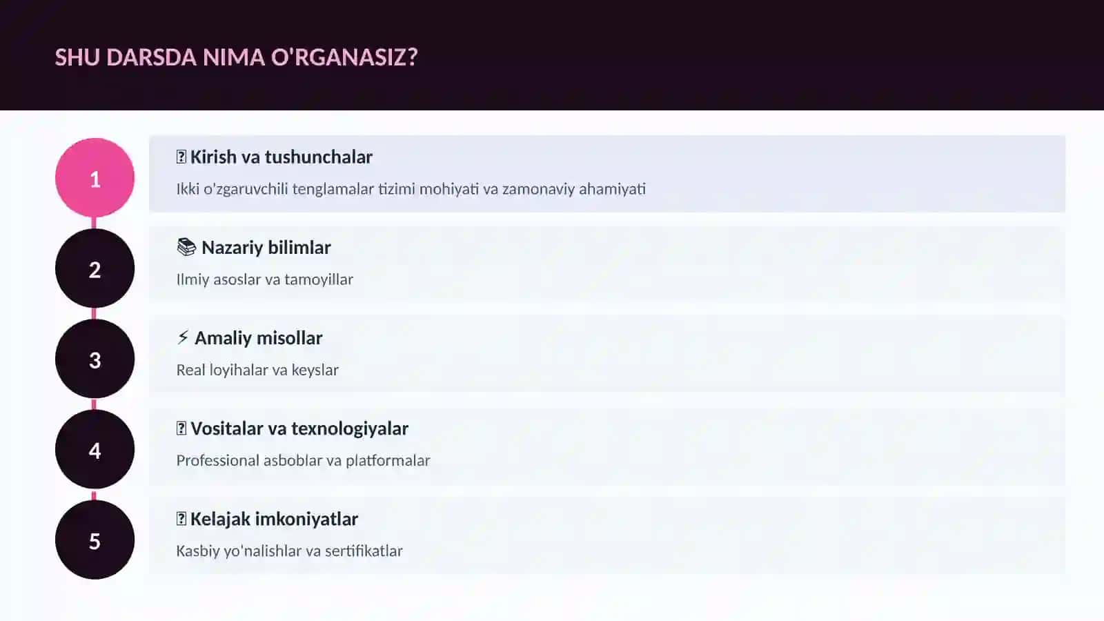 Ikki o'zgaruvchili tenglamalar tizimi 4