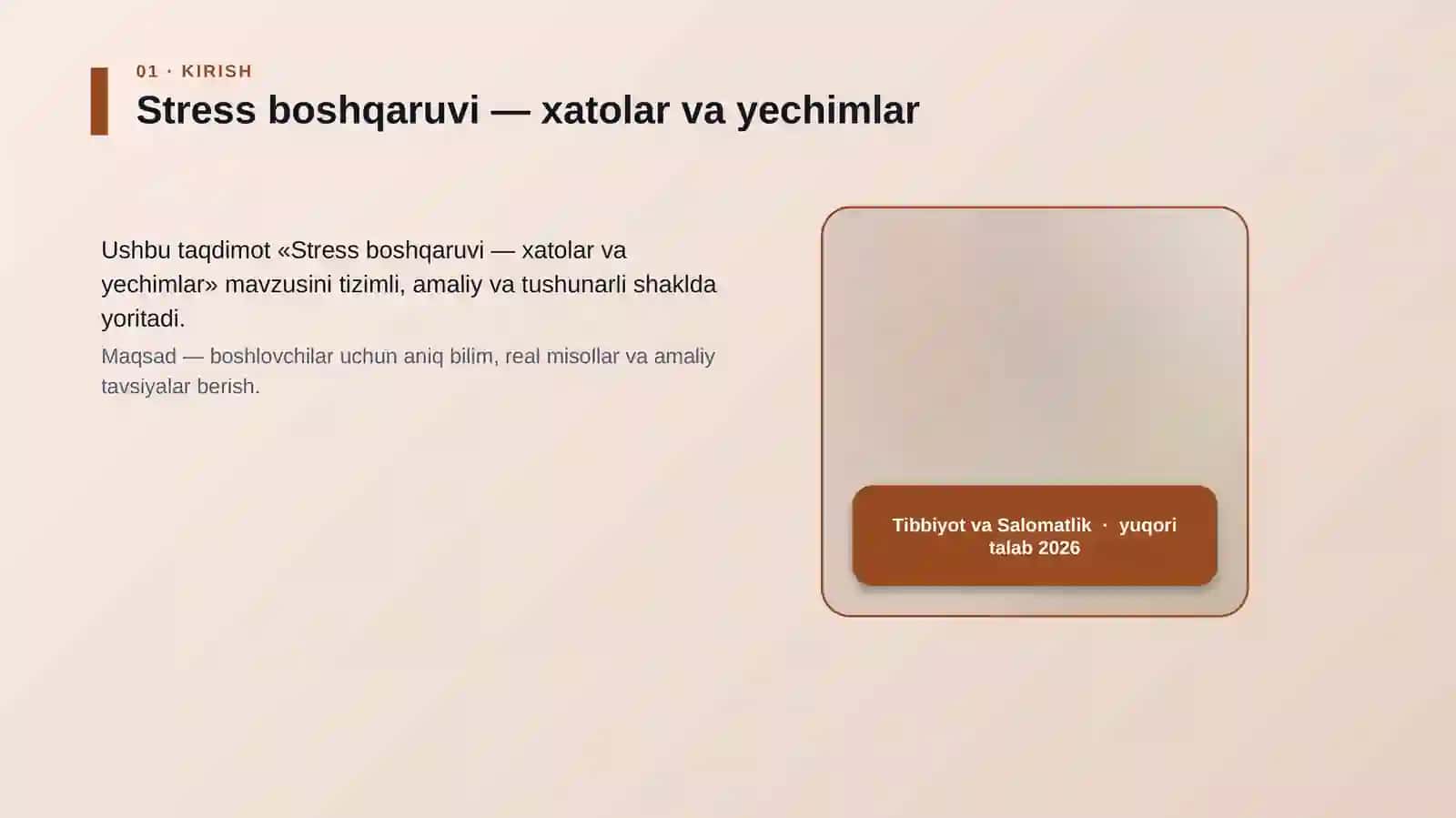 Stress boshqaruvi — xatolar va yechimlar 4